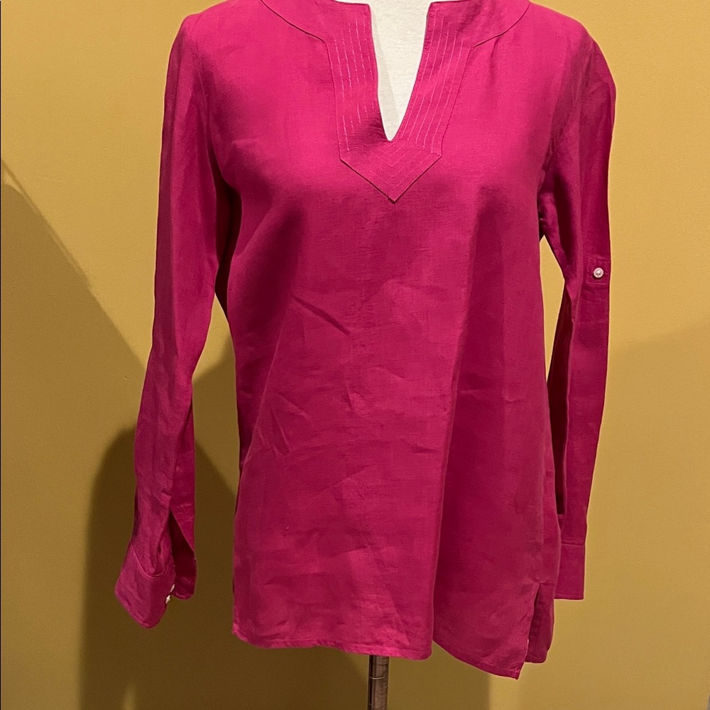 Women's Pink Long Sleeve Top